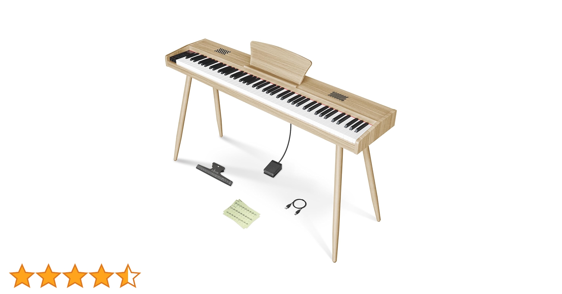 Amazon.co.jp: 【新木製モデル 家具調ピアノ】Longeye ロンアイ 電子